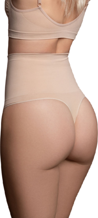 Faja Sin Costuras Bye Bra Beige Tanga Estilo L Faja Sin Costuras Bye Bra Beige Tanga Estilo L