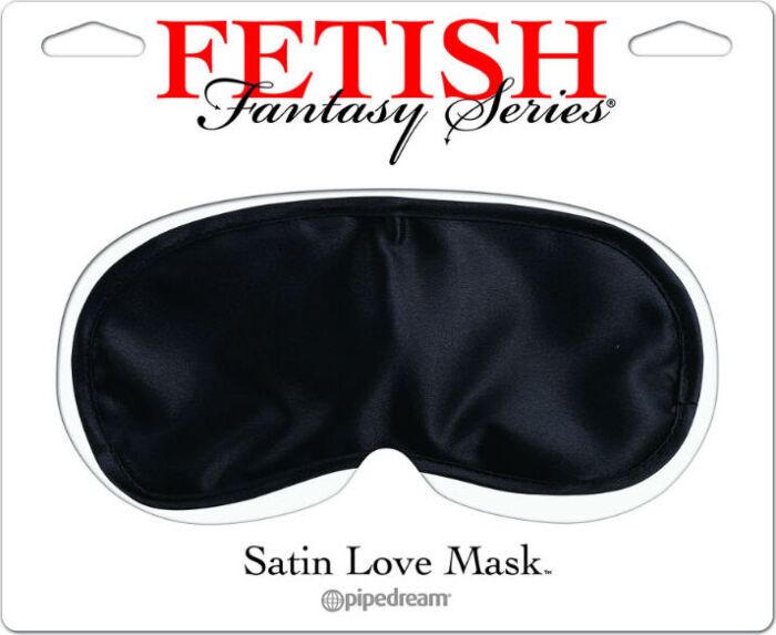 Fetish fantasy mascara satinada negra