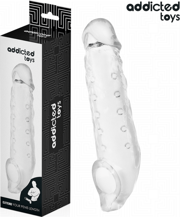 Funda para el pene Addicted Toys M Transparente Funda para el pene Addicted Toys M Transparente
