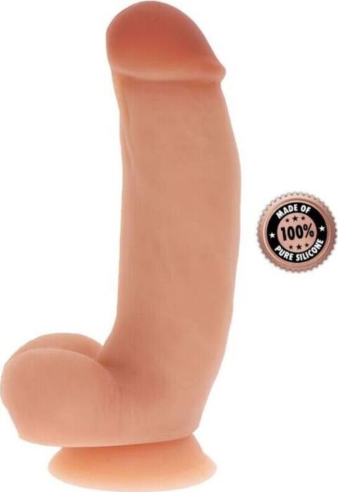 Get real - dildo silicona 18 cm con testiculos natural