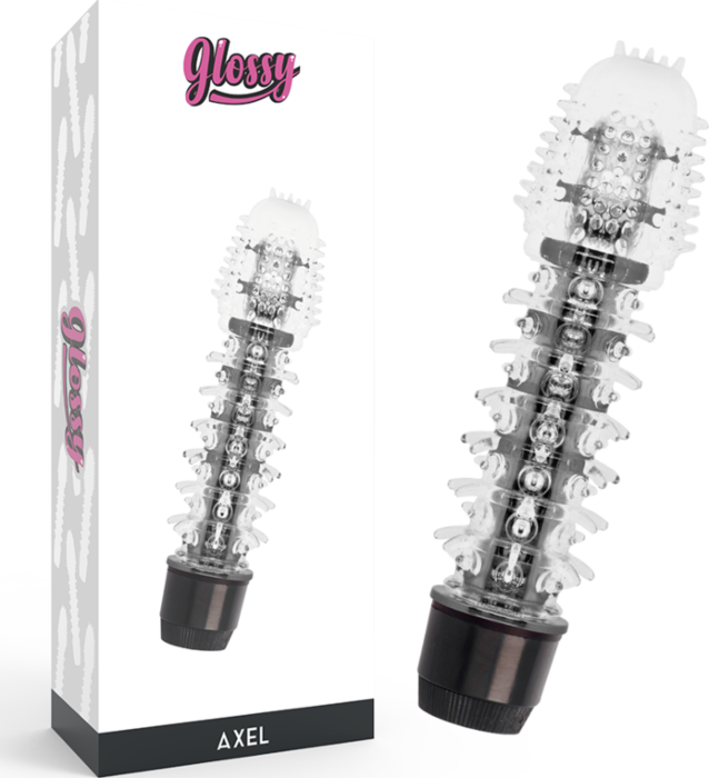 Glossy axel vibrador negro