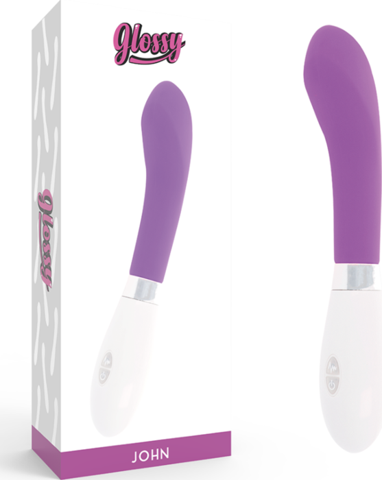 Glossy john vibrador lila