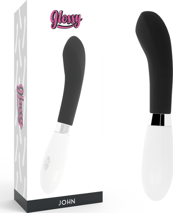 Glossy john vibrador negro