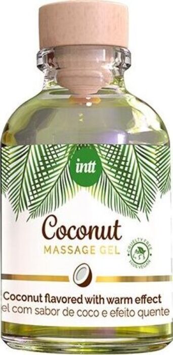 Intt Massage Gel Vegano Coco con Efecto Calor 30ml Intt Massage Gel Vegano Coco con Efecto Calor 30ml