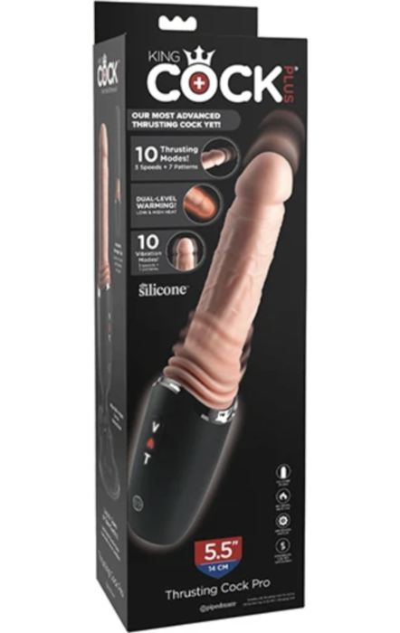 Silikon-Dildo KING COCK PLUS – THRUSTING COCK PRO 12,7 cm