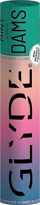 Oral-Dams aus Latex SHEER GLYDE mit Minzduft Oral-Dams aus Latex SHEER GLYDE mit Minzduft