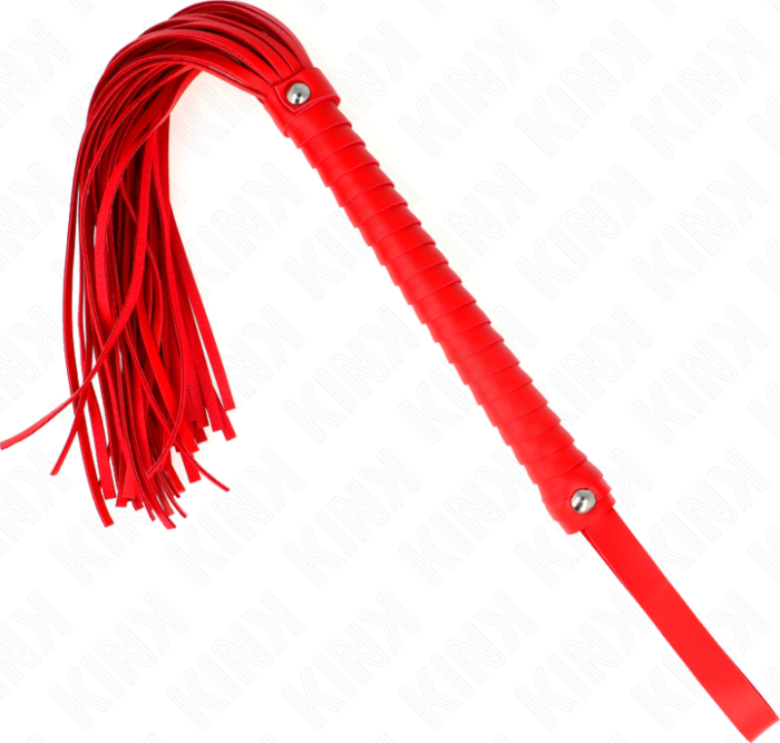 Látigo KINK Rojo 48.5cm - Texturizado y Sensual Látigo KINK Rojo 48.5cm - Texturizado y Sensual