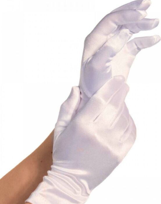 Legavenue guantes satin blanco