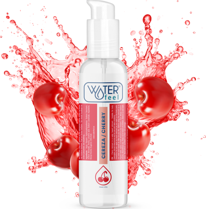 Lubricante Cereza Waterfeel 175 ml - Con tapón de bloqueo