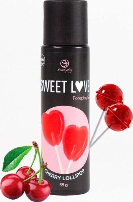 Gleitgel SECRETPLAY Cereza Lollipop 60 ml essbar