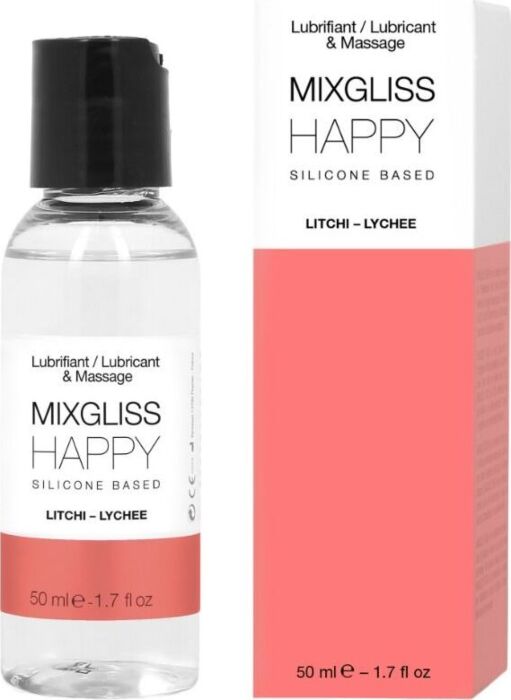 Mixgliss Happy Litchi Silikon-Lubrikant 50 ml - Sinnliche Formel Mixgliss Happy Litchi Silikon-Lubrikant 50 ml - Sinnliche Formel