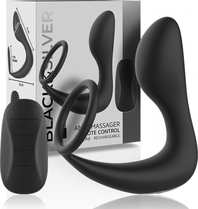 Analmassage Vibrator BLACK&SILVER mit Fernbedienung Analmassage Vibrator BLACK&SILVER mit Fernbedienung
