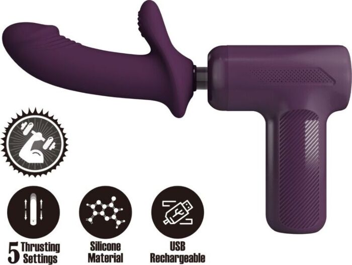 Masajeador Pretty Love DJ Scholar Morado Potente