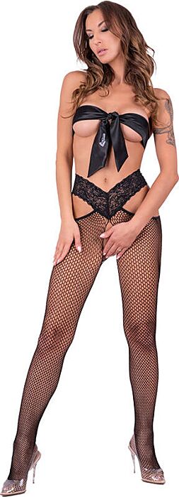 Netzstrumpfhose GINA von LIVCO CORSETTI mit Ouvert
