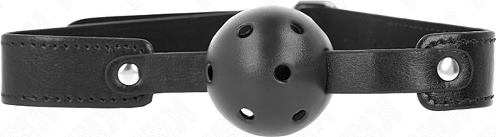 Mordaza de Bola KINK Transpirable Negro 4.5 cm Mordaza de Bola KINK Transpirable Negro 4.5 cm