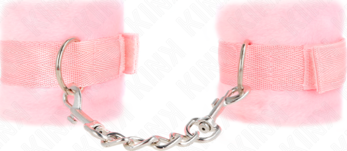 Muñequera BDSM KINK Rosa 30x7cm - Control y Estilo Muñequera BDSM KINK Rosa 30x7cm - Control y Estilo