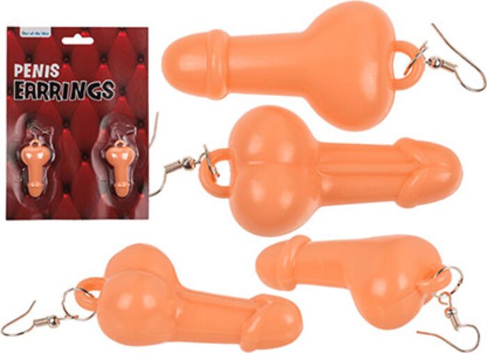 Penis-Ohrringe Out Of The Blue – hängendes Party-Accessoire