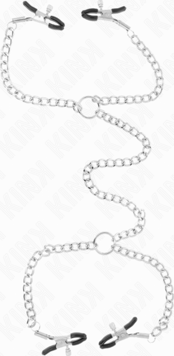 Pinzas para Pezones KINK Doble con Cadenas