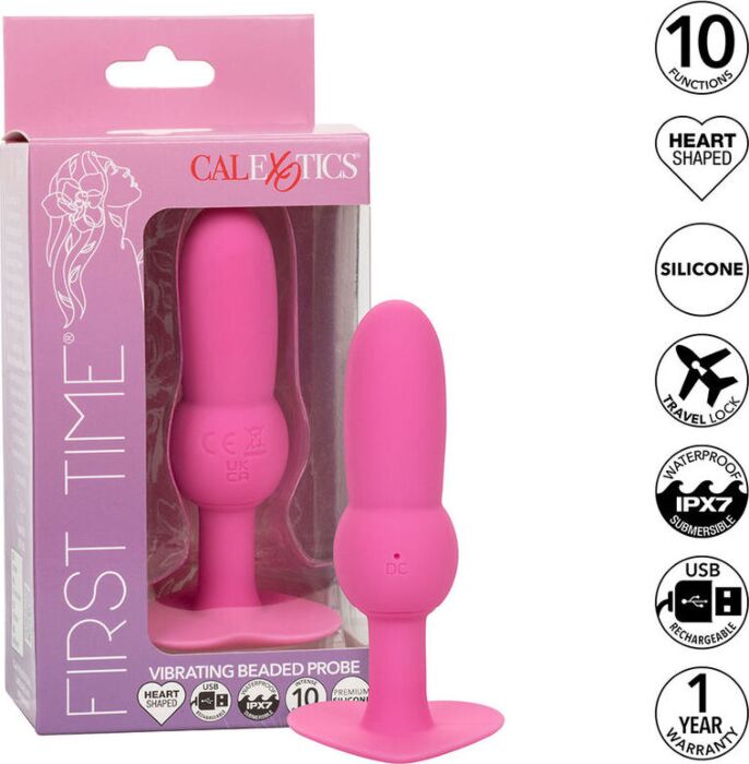 Analplug CALEXOTICS First Time mit Perlen