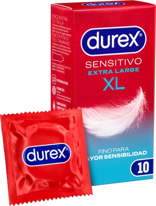Preservativos Durex XL Sensitivo 10uds