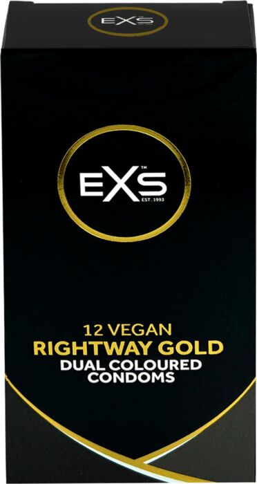 Exs Rightway Gold 12's Kondome mit Goldspitze