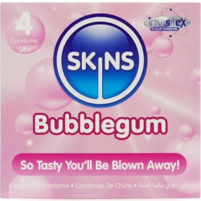 Preservativos Skins Sabor Chicle - Placer Dulce