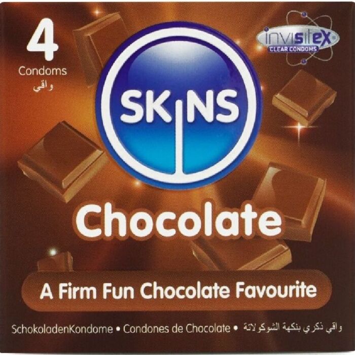Preservativos Skins Sabor Chocolate - Pack 4