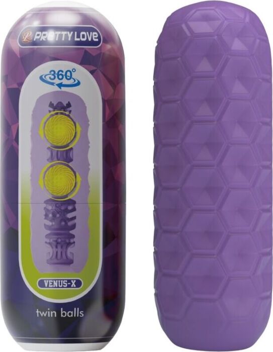 Masturbator PRETTY LOVE Twin Balls mit zwei Testikeln Masturbator PRETTY LOVE Twin Balls mit zwei Testikeln