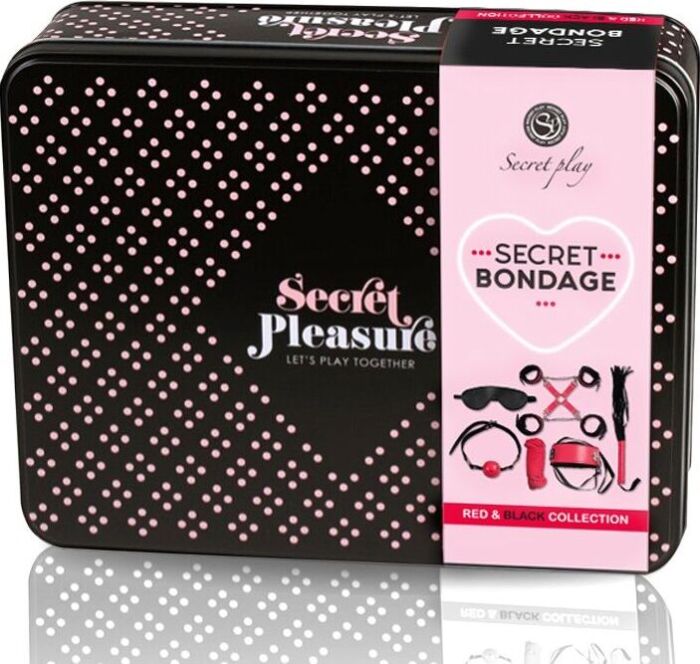 Secret bondage 8 piezas rojo & negro Secret bondage 8 piezas rojo & negro