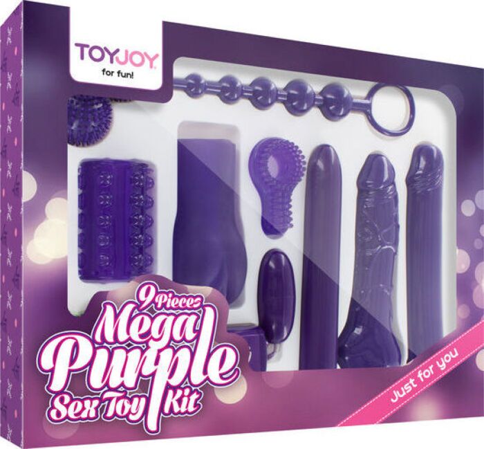 Toy joy 9 pieces mega purple sextoy kit lila