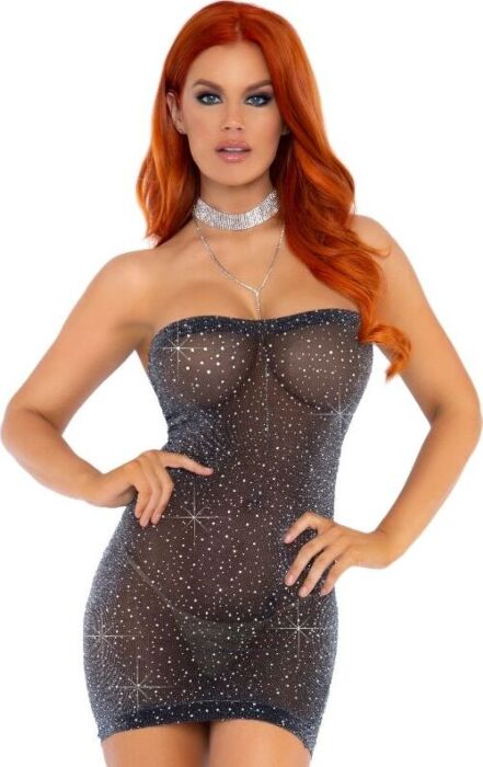 Schlauchkleid LEG AVENUE mit Strassbesatz