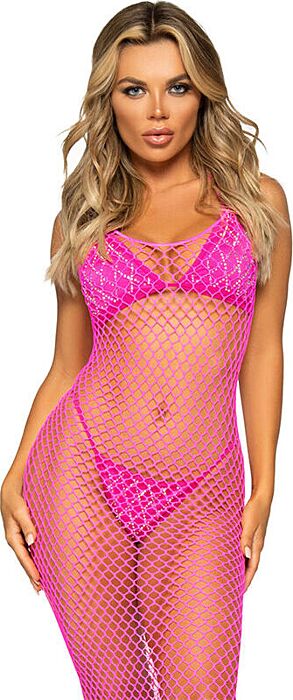 Vestido Rejilla Fucsia Leg Avenue Elegancia Sensual Vestido Rejilla Fucsia Leg Avenue Elegancia Sensual