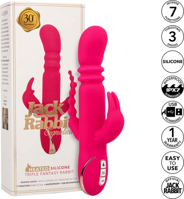 Vibrador Calentable Calexotics Jack Fantasy Rabbit Vibrador Calentable Calexotics Jack Fantasy Rabbit