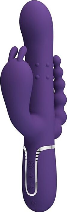 Vibrador Pretty Love Cammy 4 en 1 Morado