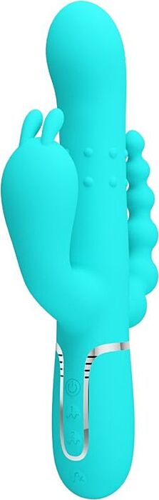Vibrador Rabbit Pretty Love Cammy 4 en 1 Azul Vibrador Rabbit Pretty Love Cammy 4 en 1 Azul