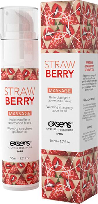 WARMING GOURMET MASSAGE  OIL STRAWBERRY 50ML