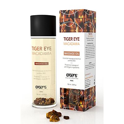 Protective Tiger Eye Macadamia Massageöl von Exsens