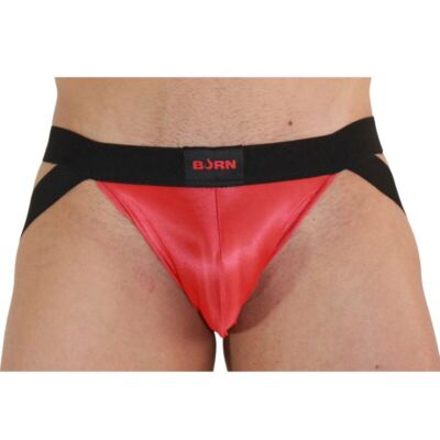 Jockstrap BURN 010 Rot/Schwarz - Sinnliche Transparenz