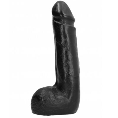 Dildo Weich Schwarz 20 cm