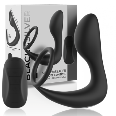 Analmassage Vibrator BLACK&SILVER mit Fernbedienung