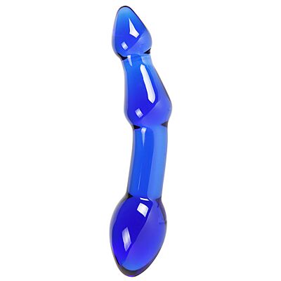 Glas-Dildo S Pleasures Crystal GAMMA mit Doppelspitze