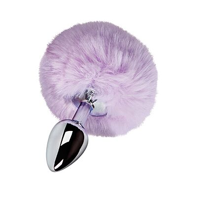 Analplug S Pleasures Metal LUA mit Puschel