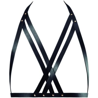 Indiskreter Schmuck Labyrinth Halfter BH Geschirr schwarz