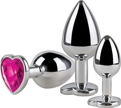 Analplug Set S Pleasures Metal LIA Analplug Set S Pleasures Metal LIA