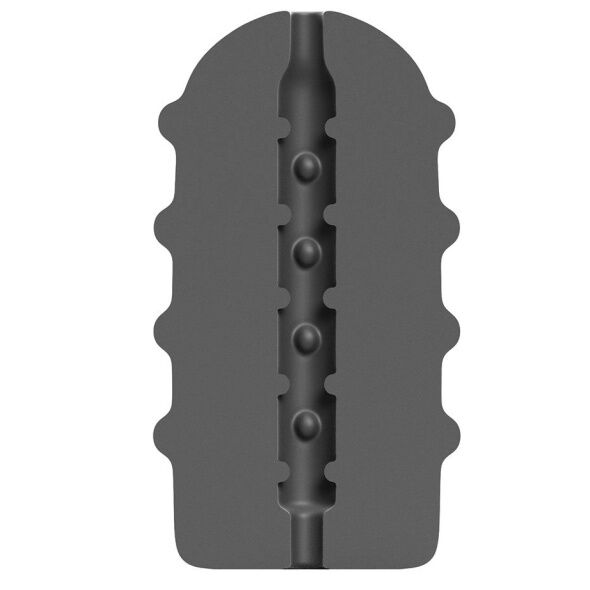 Masturbator Bumpy Schwarz 17 cm