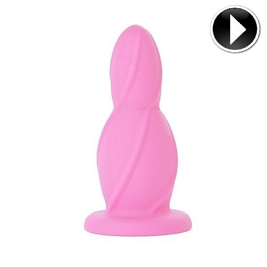 Medium rosa Silikon Analplug anal