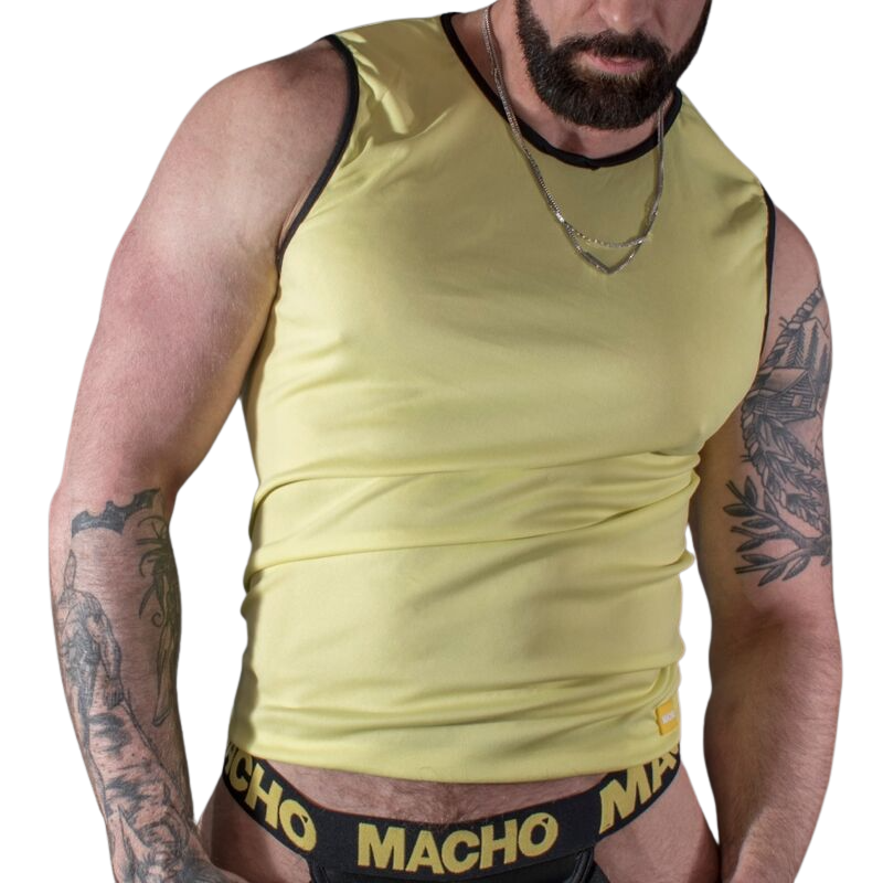 T-Shirt Macho Gelb - Sportlich S/M