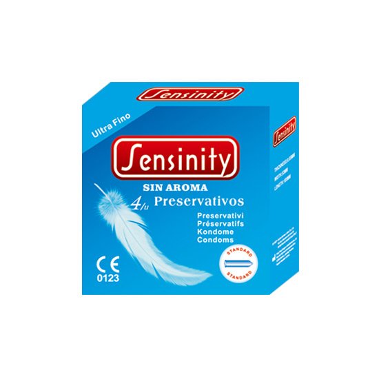 Natürliche Kondome Sensinity 4 Stück